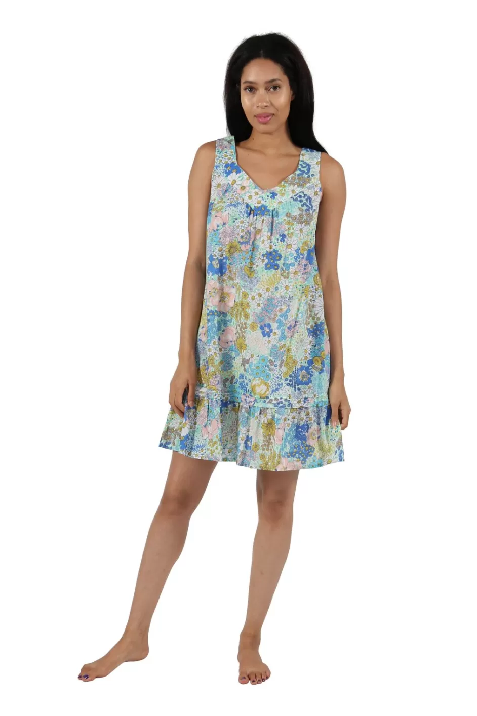 Best Sale 100% Cotton Floral Print Chemise Chemises