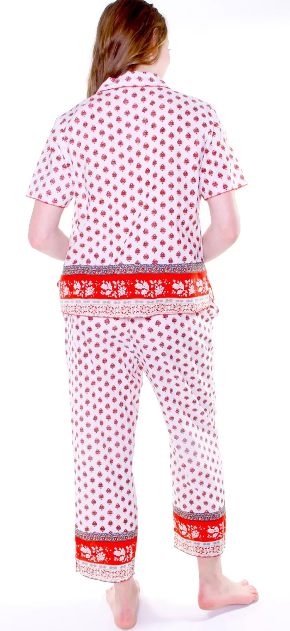 Best 100% Cotton Red And White Pjs Pajamas