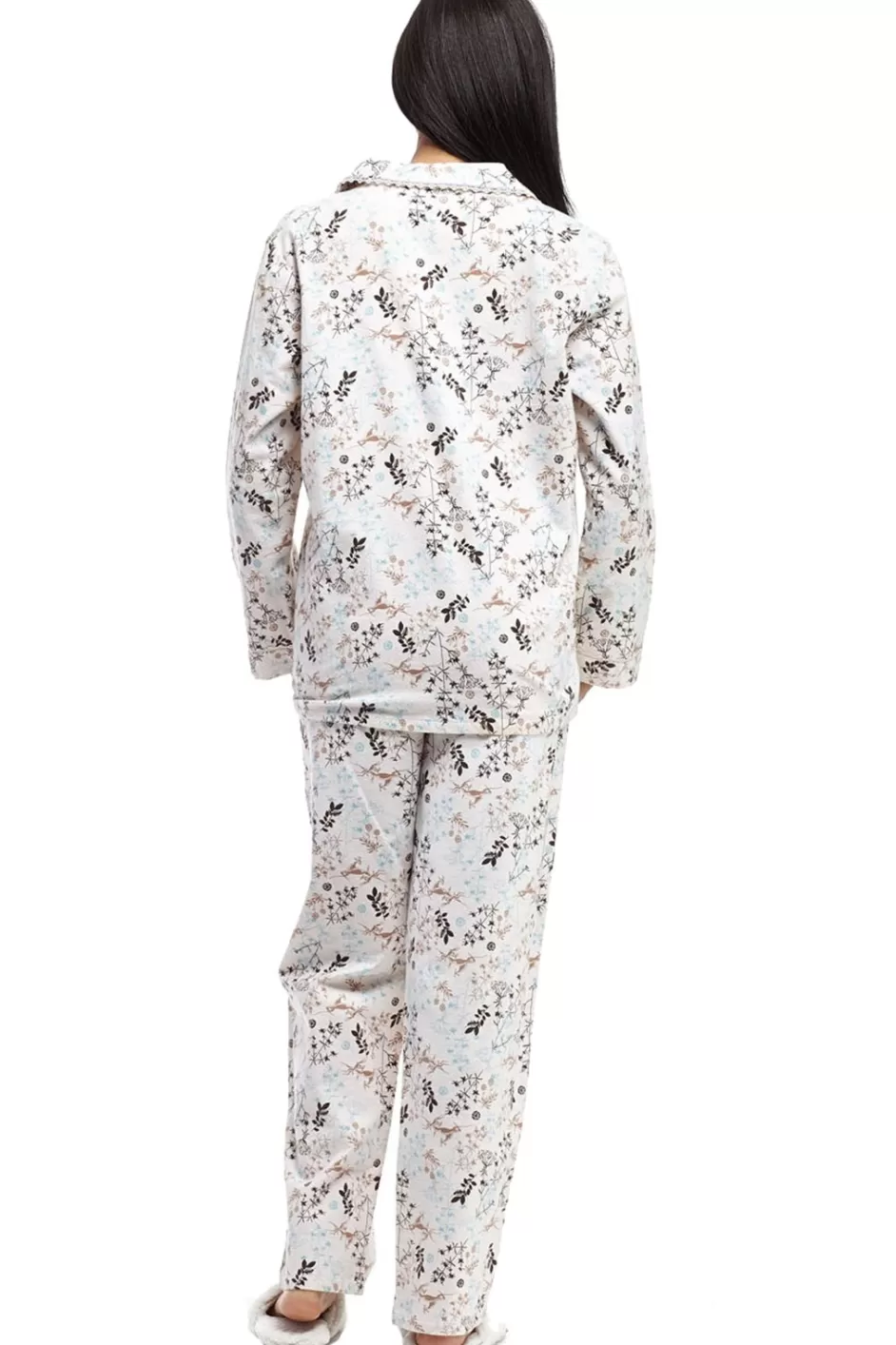 New Flannel Long Sleeve Pajama Set Pajamas