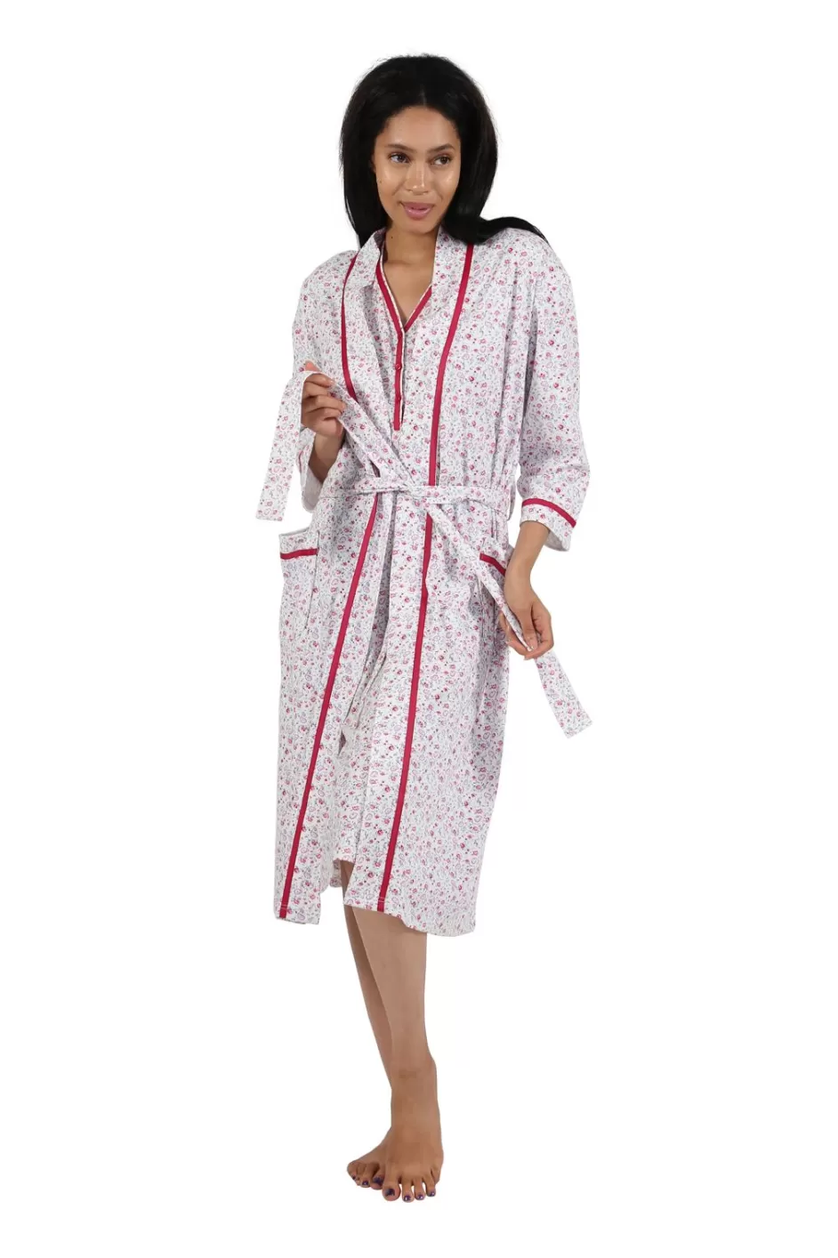 Best Floral Print Knit Robe Robes