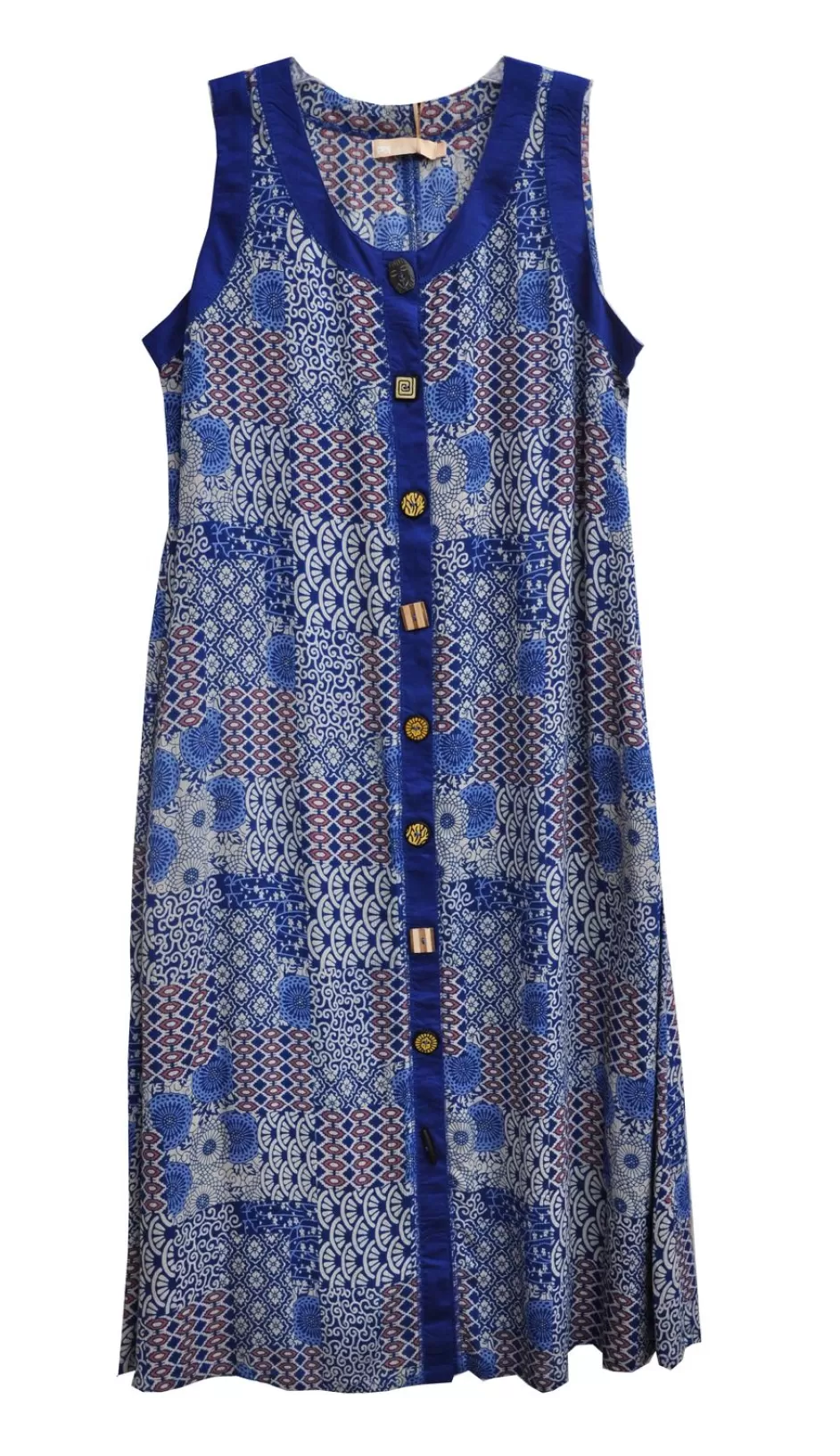 Sale La Cera Patchwork Plus Size Sleeveless Dress Plus Dresses