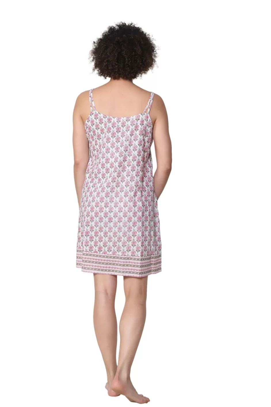 Best La Cera Spaghetti Strap 100% Cotton Chemise Chemises