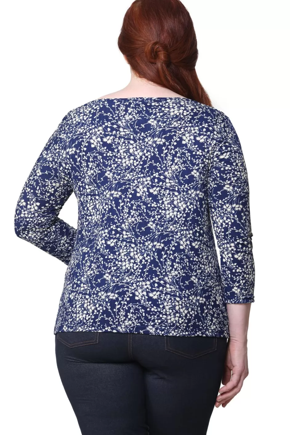 Cheap Plus Size La Cera Lucerne Floral Cowl Neck Top Plus Tops