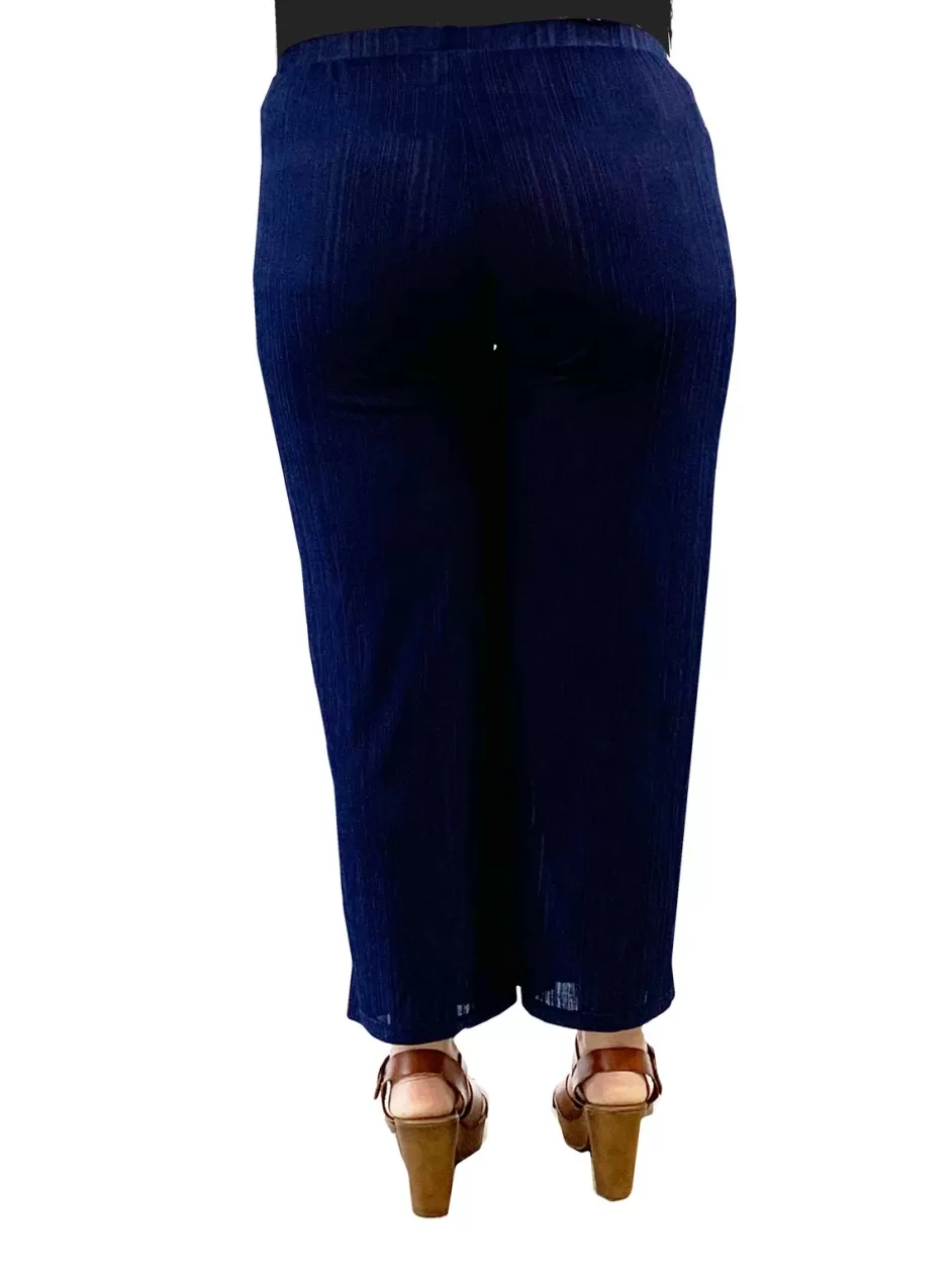 Flash Sale Plus Size La Cera Solid Cropped Pant Plus Bottoms