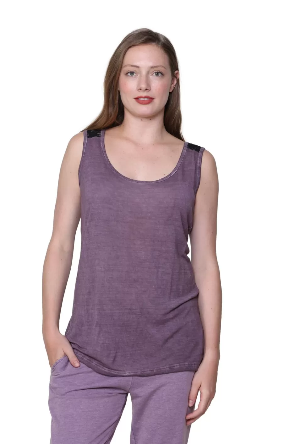 Outlet Soft & Supple Sleeveless Knit Top Tops