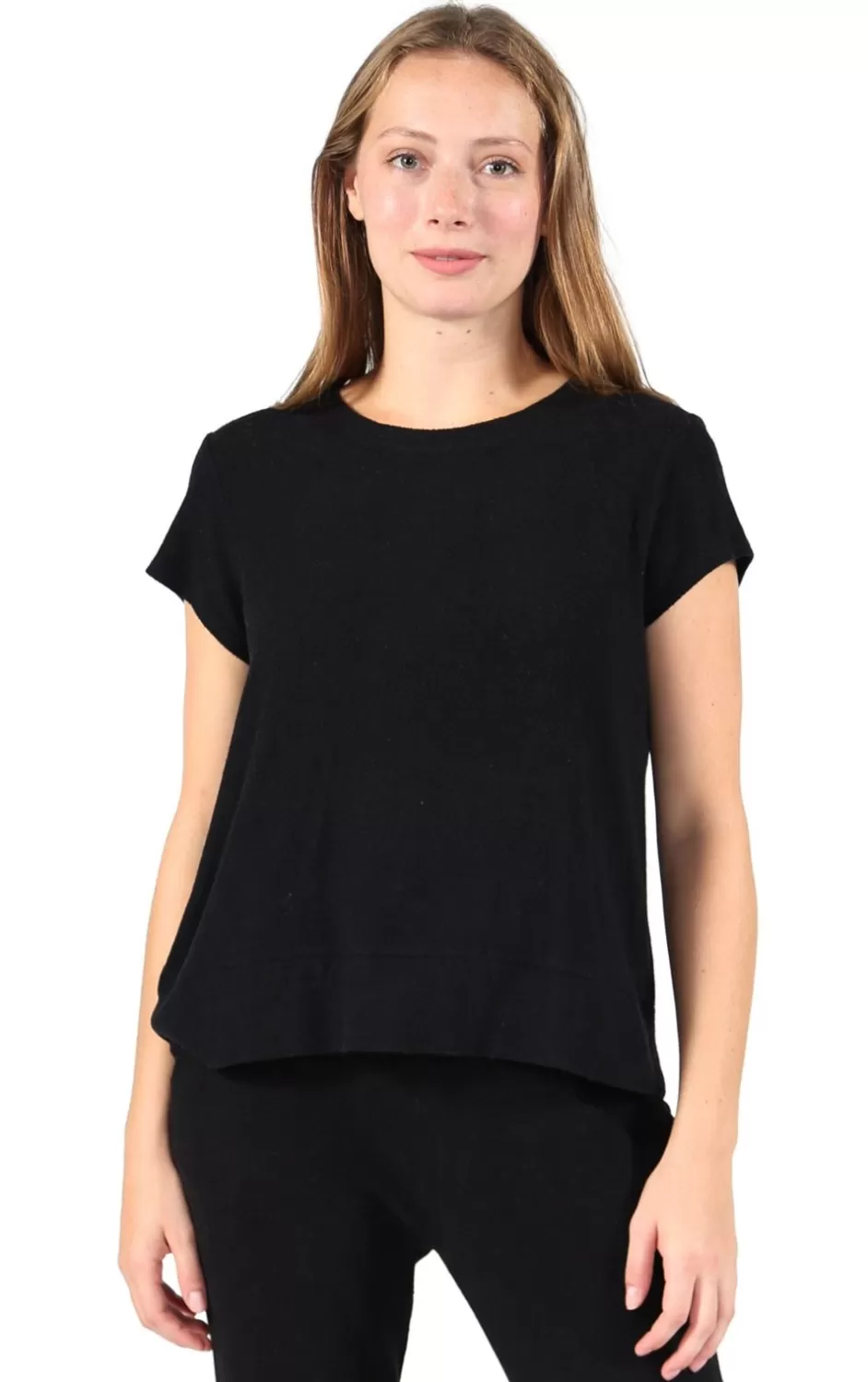 Fashion The Comfort Collection Cap Sleeve Tee Tops