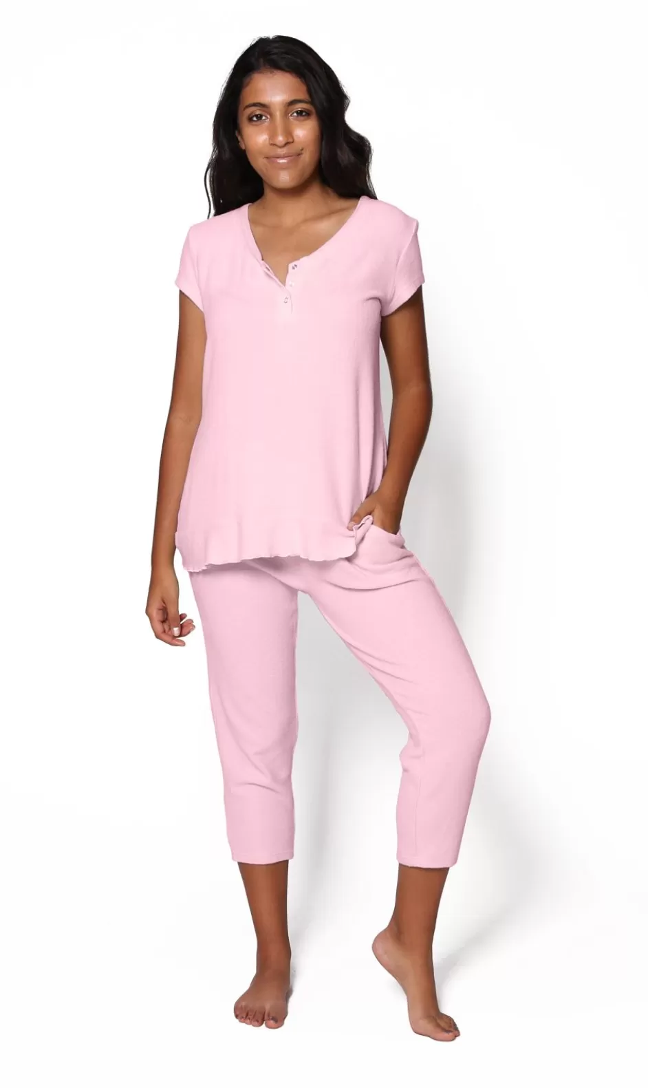 Online The Comfort Collection Snap Up Tee Sleepwear