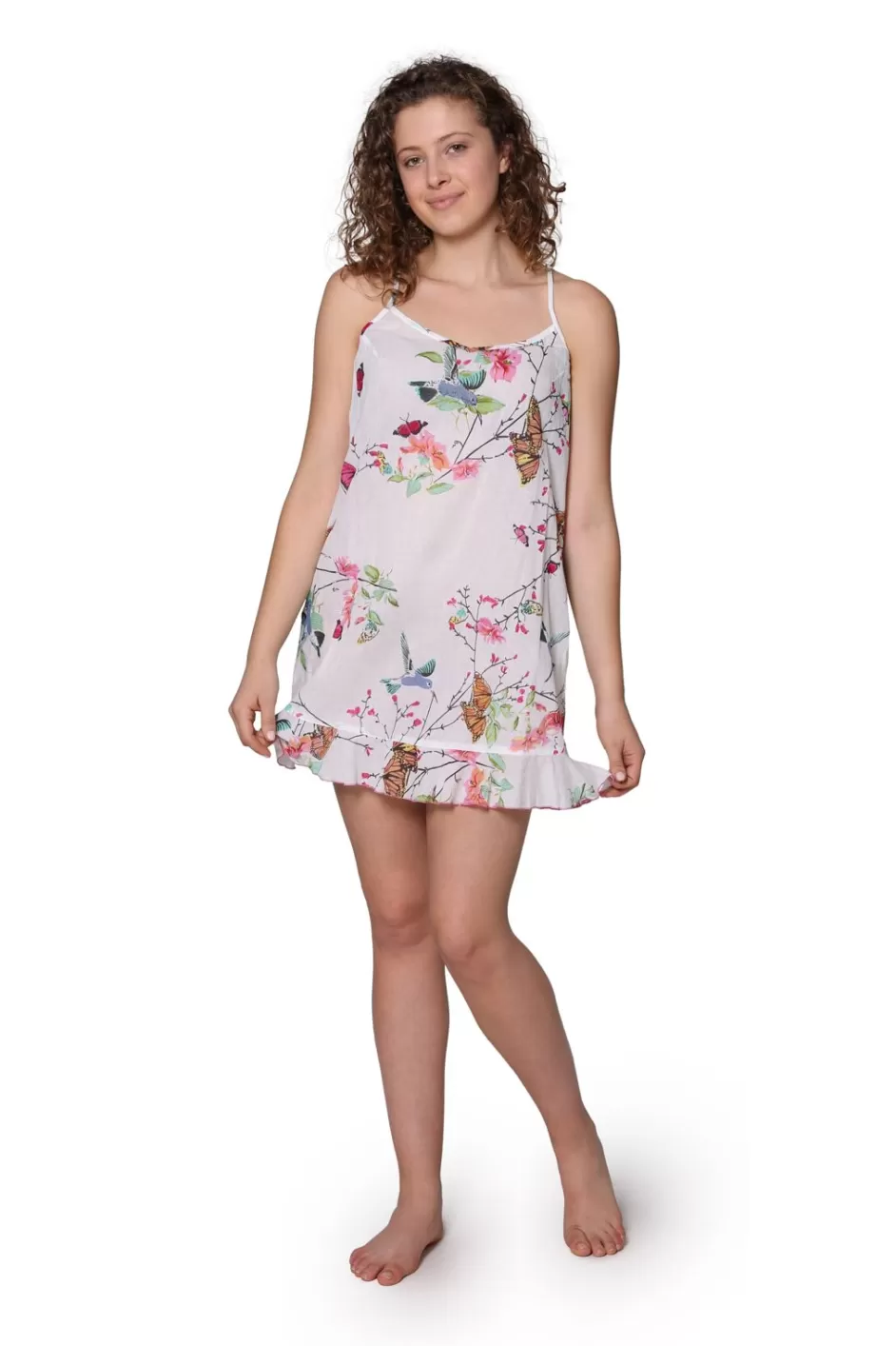 Best White Floral Cotton Chemise Chemises